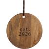 Mud Pie Brown Mango Wood Established 2026 Board