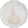 Mud Pie Church Blessing Platter, 12 1/2″ dia, WHITE