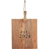 Mud Pie Est 2024 Board, 12″ x 17 1/2″, BROWN