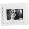 Mud Pie White 4X6 Forever Scallop Wood Frame