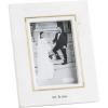 Mud Pie White 4X6 Gold Outline Marble Frame
