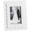 Mud Pie White 4X6 Mr. & Mrs. Scallop Wood Frame