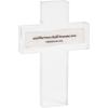 Mud Pie White Acrylic and Two Recycled Paper Cross(And Two)