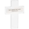 Mud Pie White Acrylic and Two Recycled Paper Cross(Love Is)