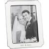 Mud Pie White Metal 5X7 Enamel Frame