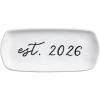 Mud Pie White Stoneware Established 2026 Everything Dish(White)