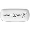 Mud Pie White Stoneware Mr. & Mrs. 2026 Everything Dish