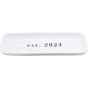 Mud Pie 2023 Mr Mrs Everything Dish, 4″ x 9″