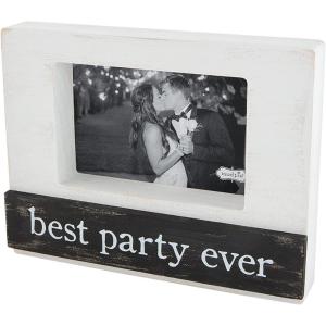 Mud Pie 4 x 6 Wedding Block Frame, Best Party Ever