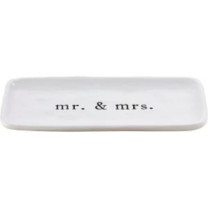 Mud Pie Mr Mrs Everything Dish; 4″ x 9″