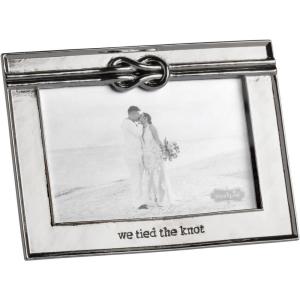 Mud Pie Silver Metal Knot Wedding Frame