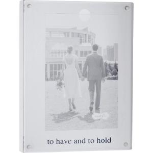 Mud Pie To Have To Hold Acrylic Frame, White