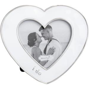 Mud Pie White Metal I Do Mini Enamel Wedding Frame(White)