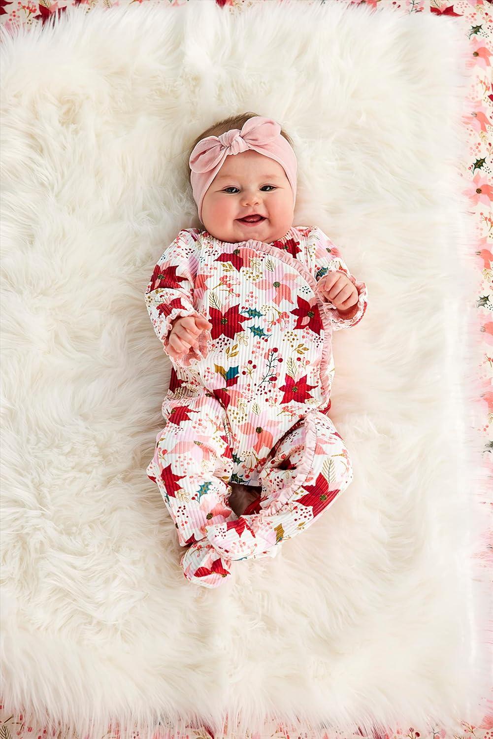 image:imageMud Pie Baby Girls Mud Pie Baby Girl SleeperPoinsettia