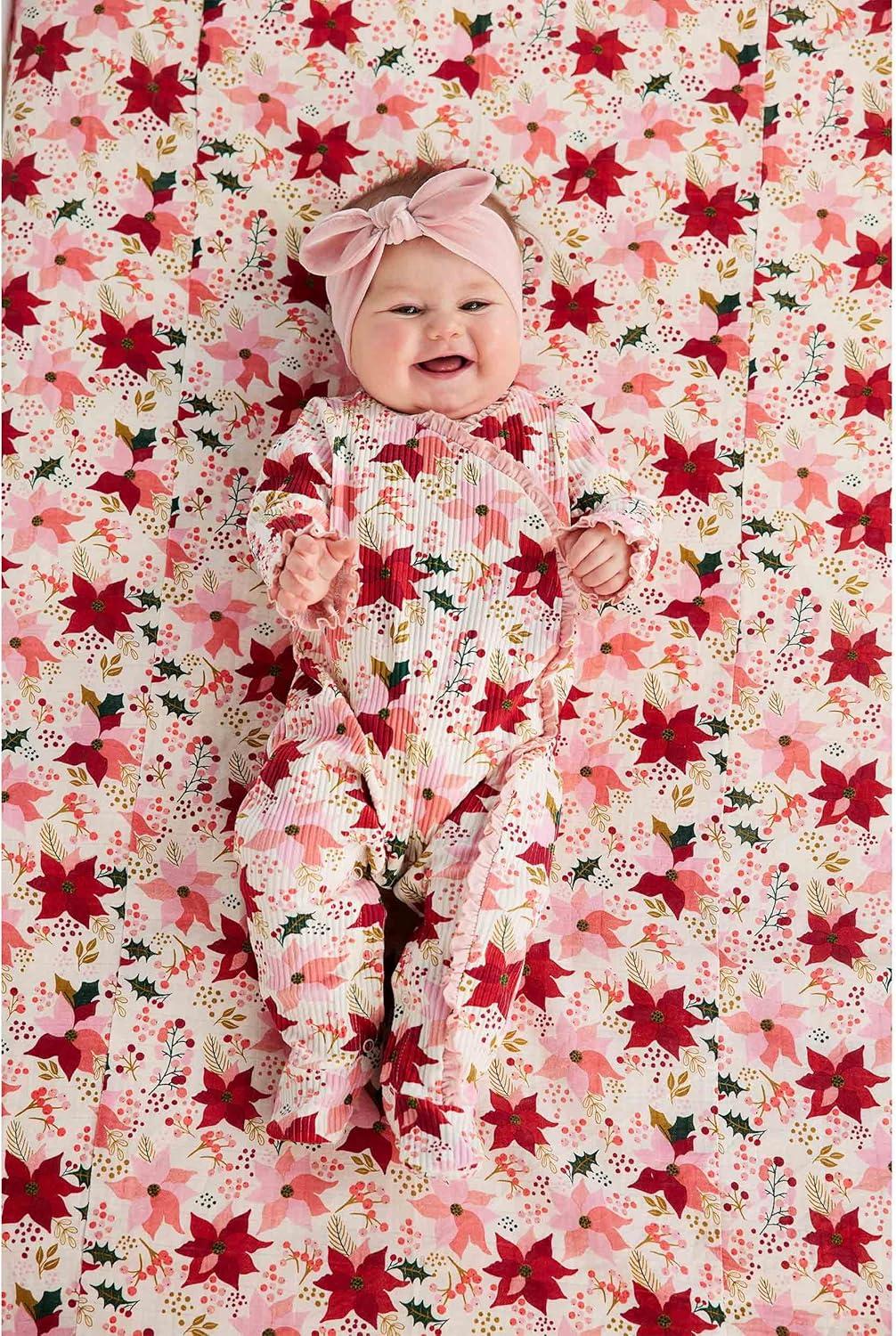 image:imageMud Pie Baby Girls Mud Pie Baby Girl SleeperPoinsettia