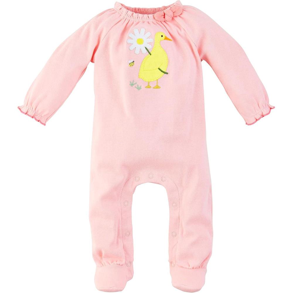 image:imageMud Pie Baby Girls Mud Pie Baby Girl SleeperPink Duck