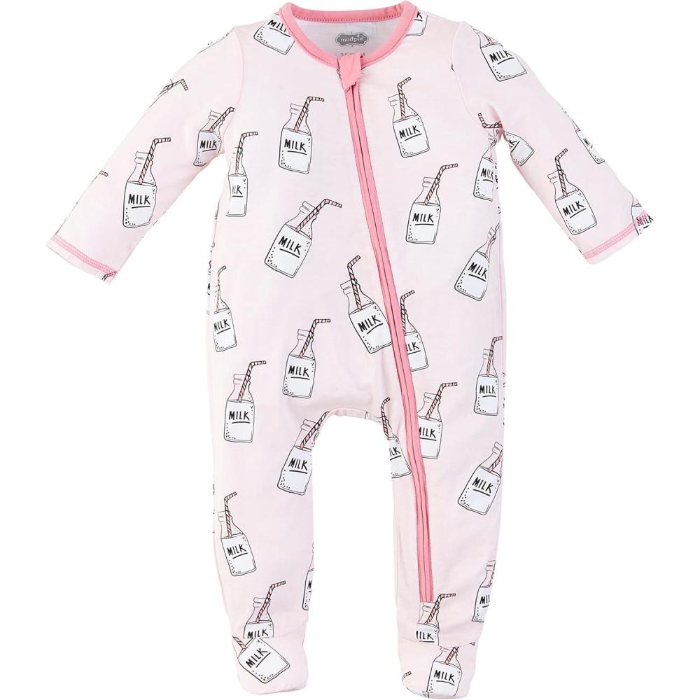 image:imageMud Pie Baby Girls Mud Pie Baby Girl SleeperPink Milk