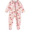 Mud Pie Baby Kids Christmas Girl Santa Glow Sleeper Pink