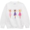 Mud Pie Girls’ Mud Pie Kids Ballerina Sweater(White)