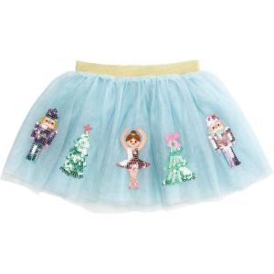 Mud Pie Girls’ Mud Pie Kids Christmas Nutcracker Tutu(Blue)