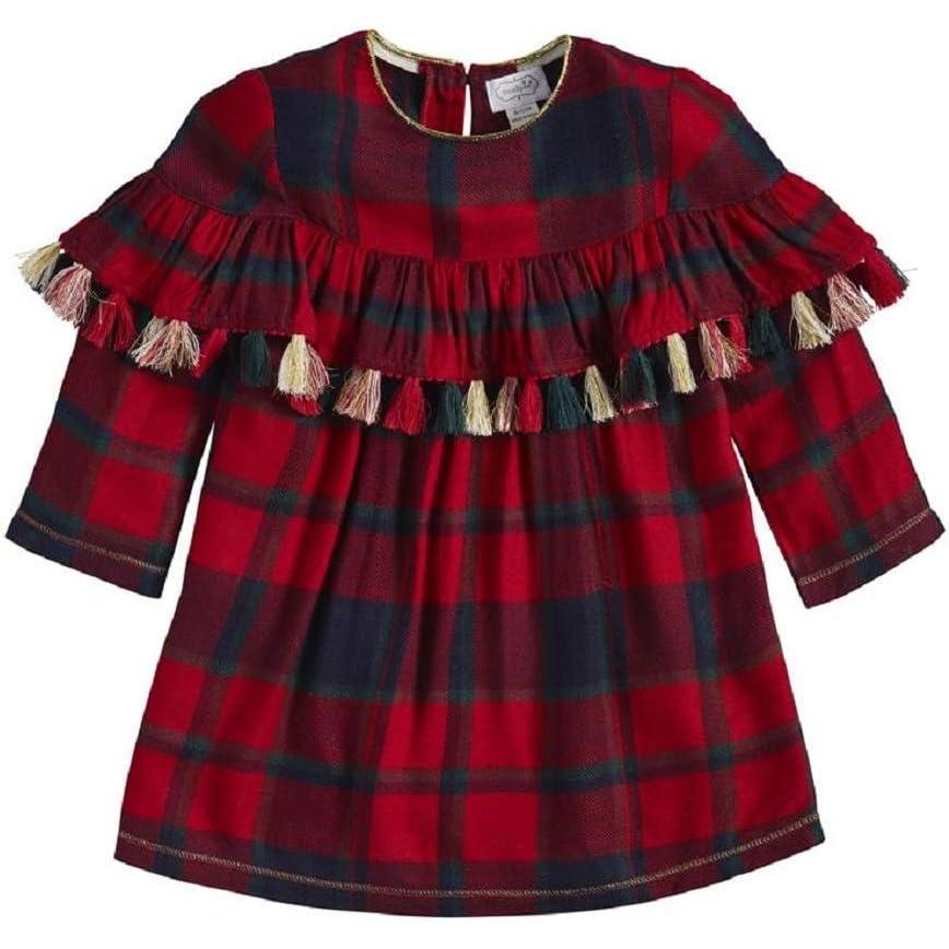 image:imageMud Pie Baby Girls Tartan Tassel DressTartan