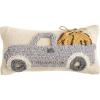 Mu dPie Fall Mini Hooked Pillow, Pumpkin Trio, 6″ x 12″(Truck)