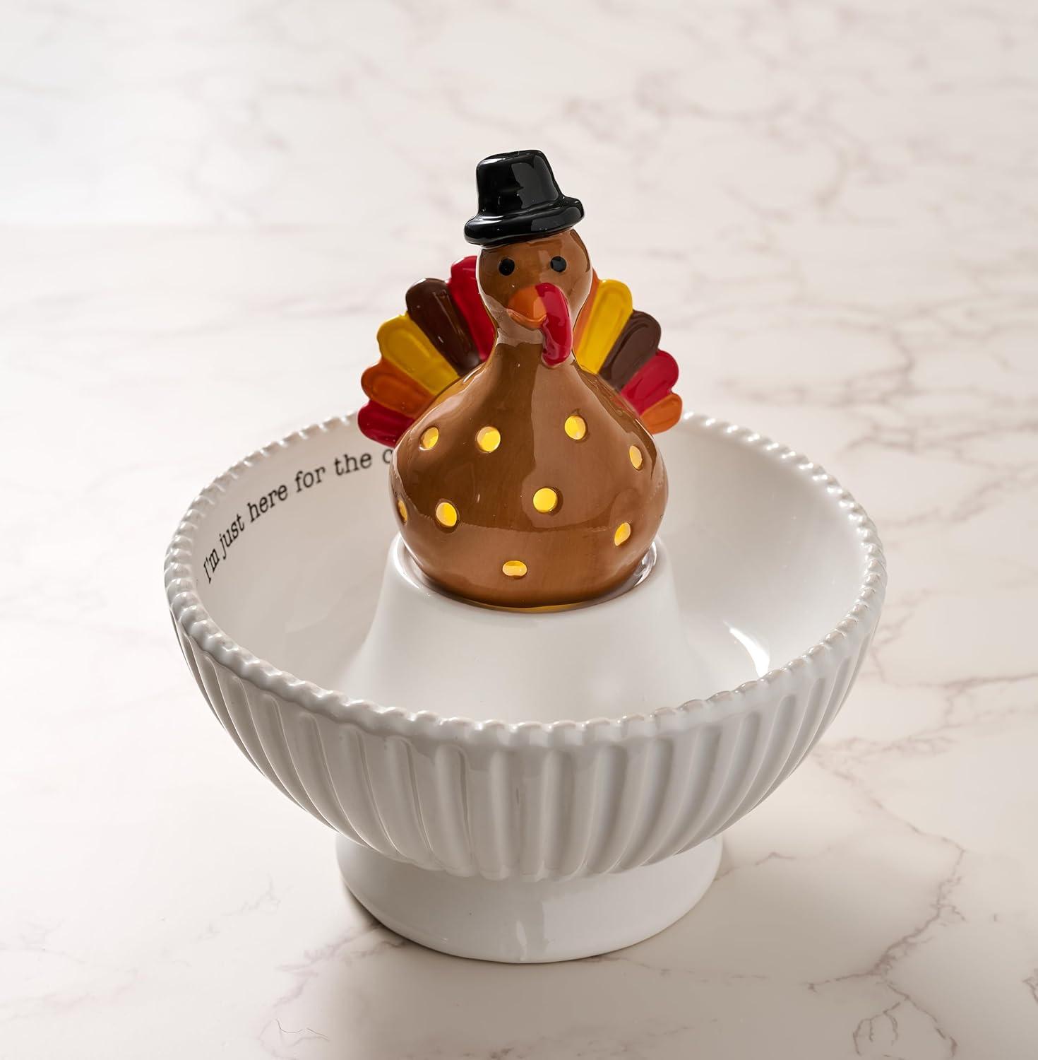 image:imageMud Pie Light Up Holiday Sitter Turkey Interchangable Sitter for Base