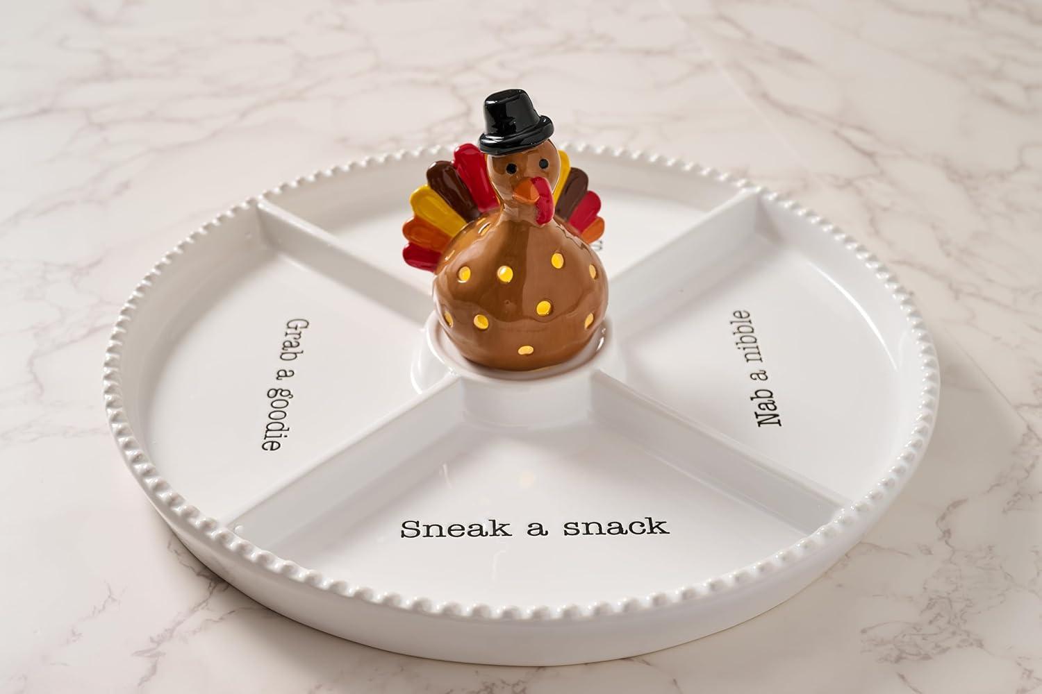 image:imageMud Pie Light Up Holiday Sitter Turkey Interchangable Sitter for Base