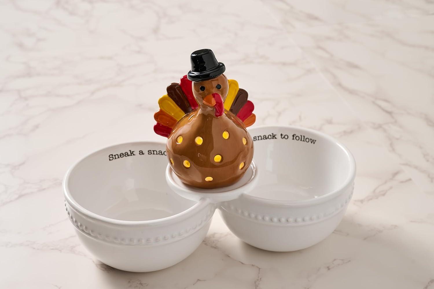 image:imageMud Pie Light Up Holiday Sitter Turkey Interchangable Sitter for Base