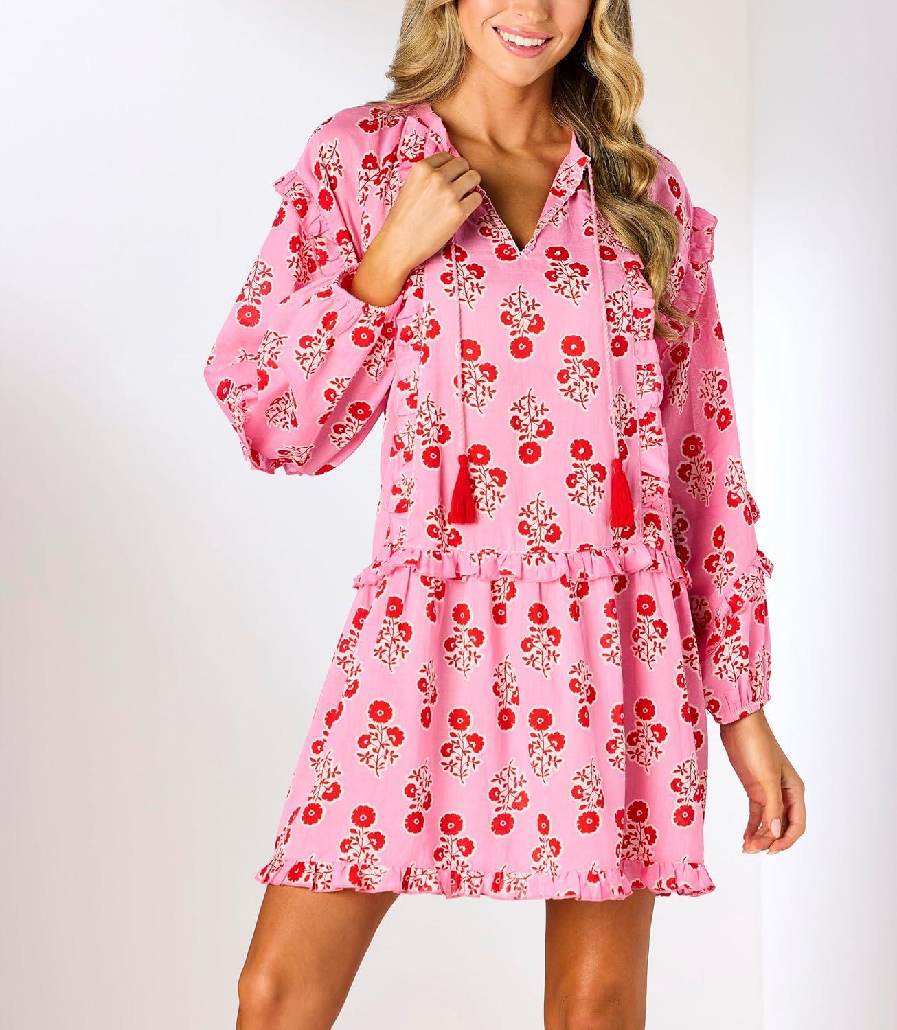 image:imageMud Pie Womens Mud Pie Womens Shawna Tunic DressPink