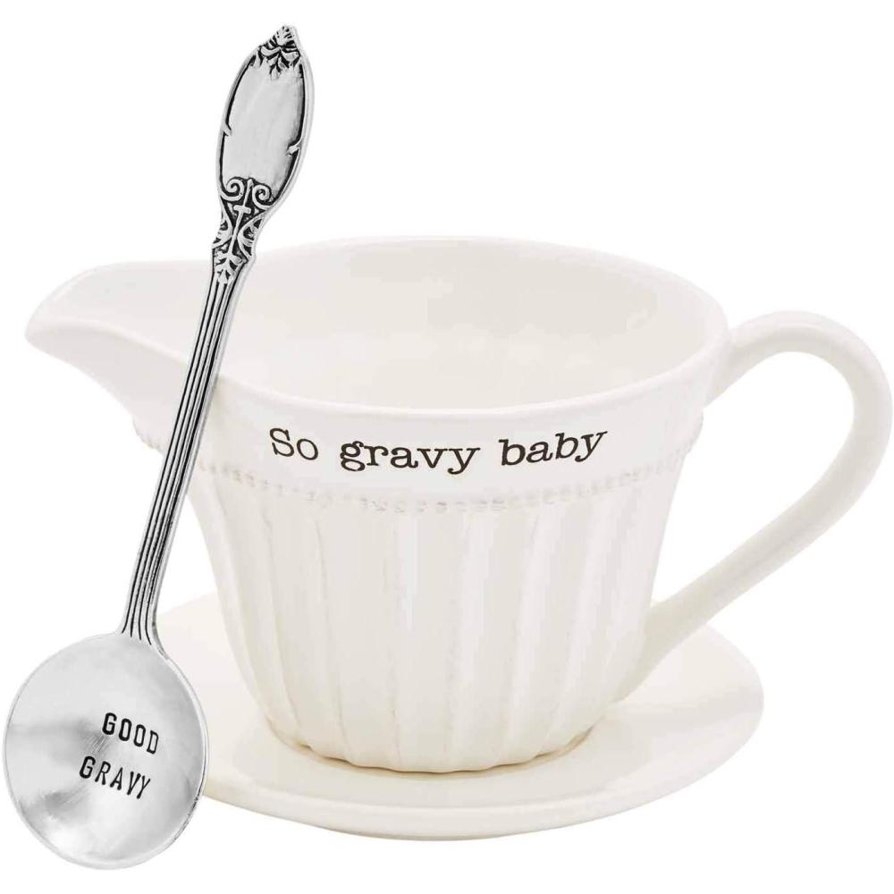 image:imageGRAVY BOAT SETboat 4 12 x 6 12 saucer 7 dia ladle 7