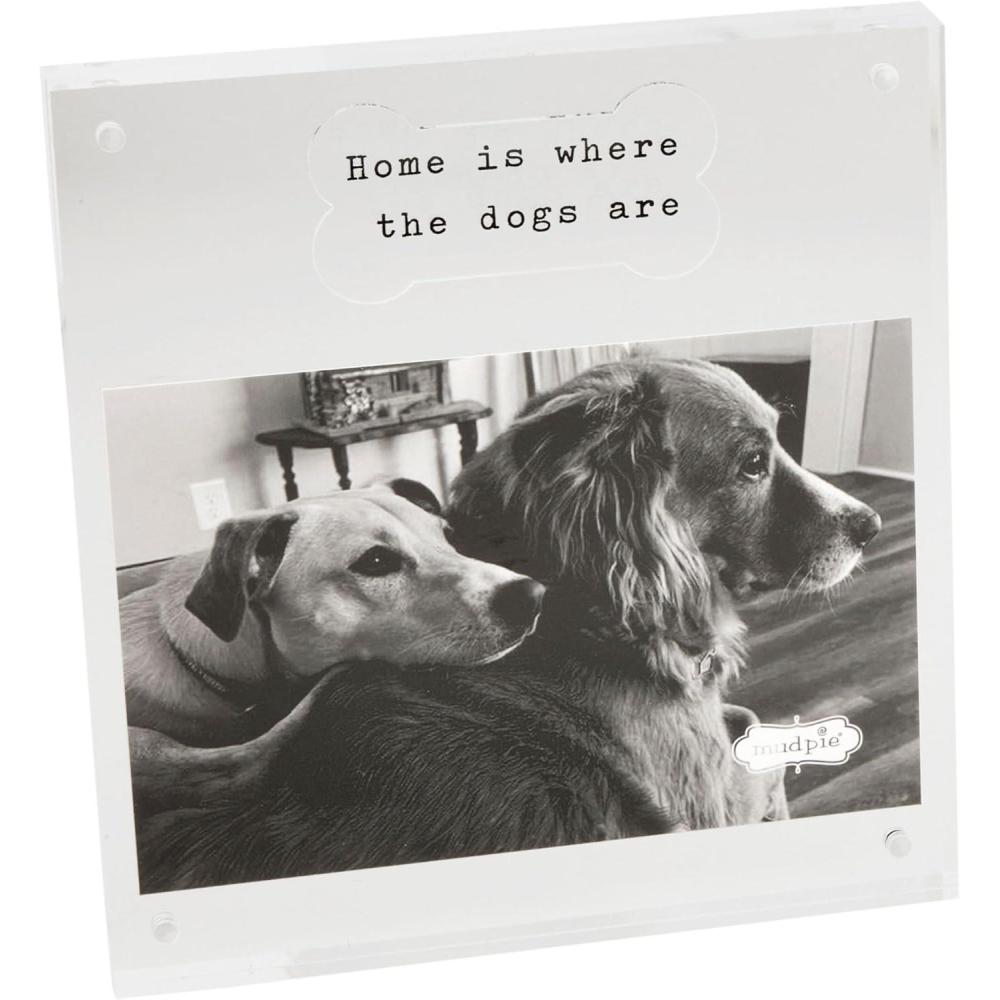 image:imageMud Pie 4X6 Acrylic Dog Bone Frame 6 12 X 7