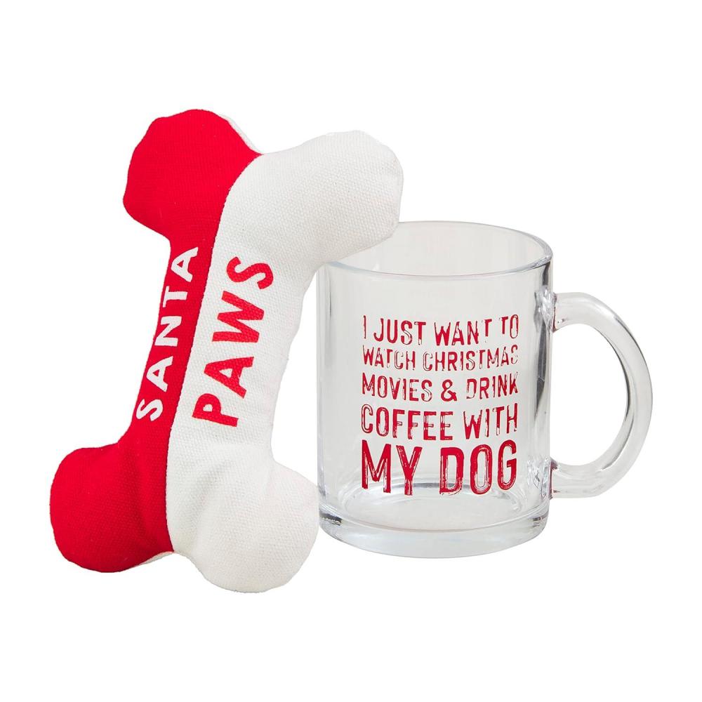image:imageMud Pie Christmas Dog Mug Set Christmas Movies bone 3 34 x 6 mug 12 12 oz