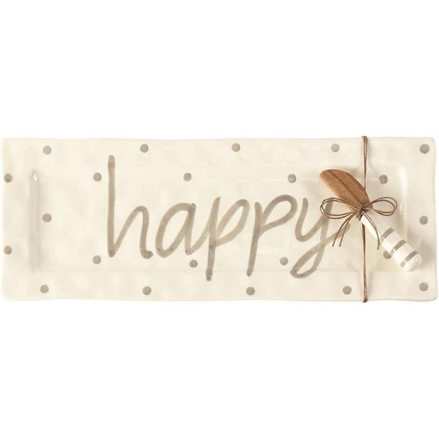 image:imageMud Pie Happy Hostess Platter 2 Piece Set