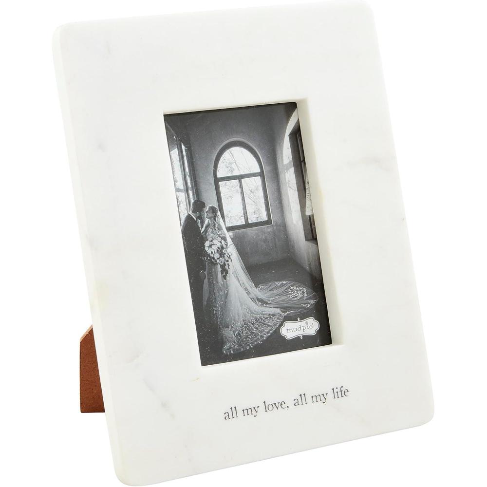 image:imageMud Pie Marble Wedding Frame 7 12 X 9 12