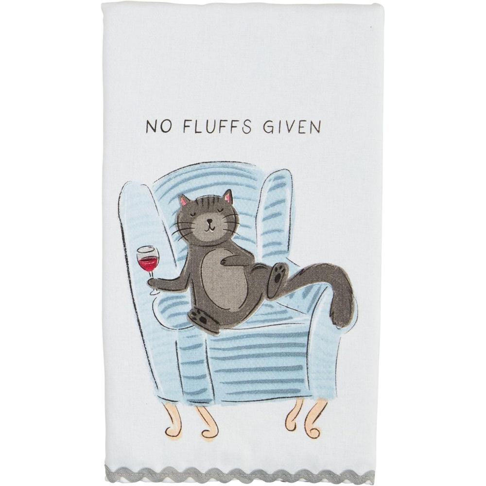 image:imageMud Pie No Fluffs Cat RIC Rac Towel 26 x 16 12