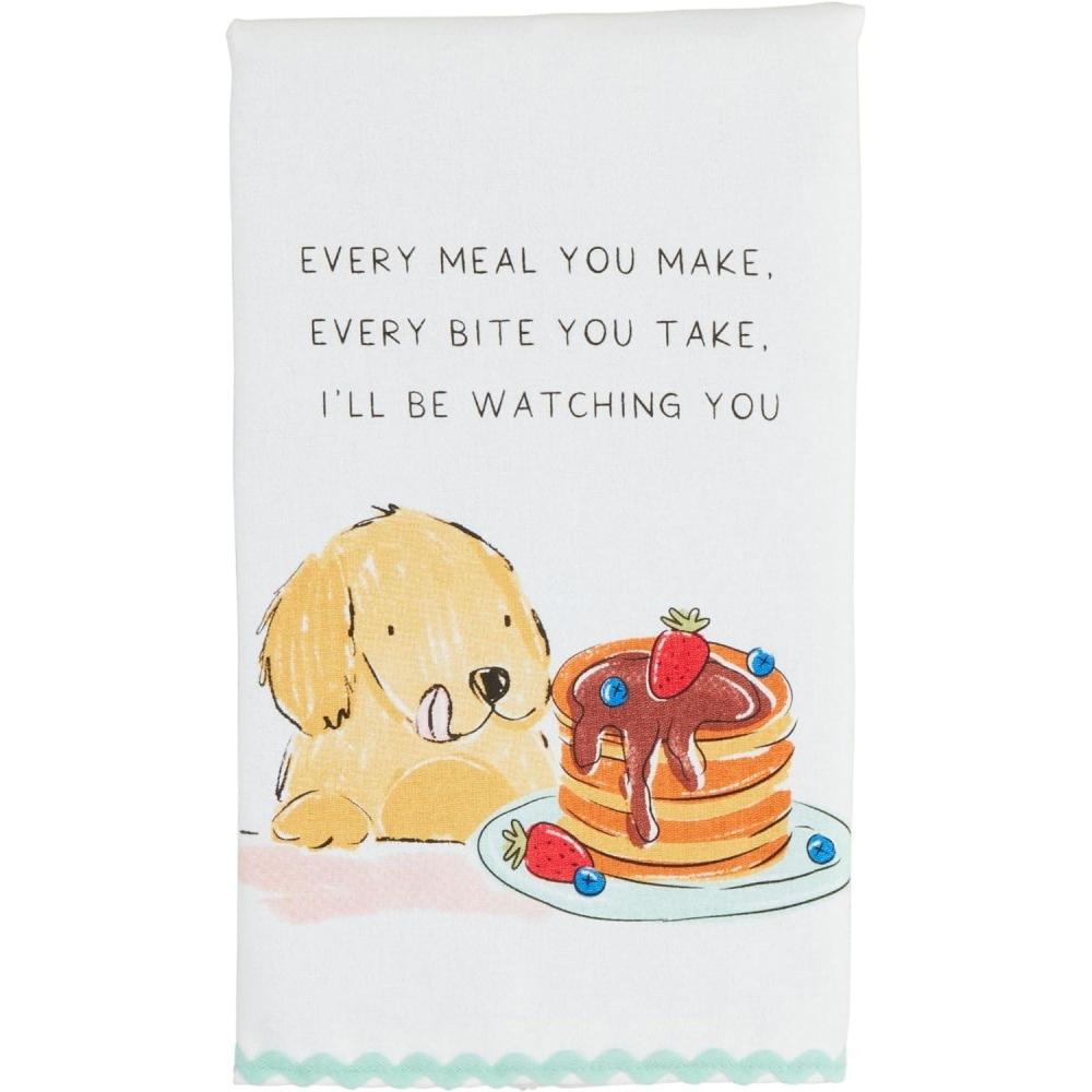 image:imageMud Pie Pancake Dog RIC Rac Towel 26 x 16 12
