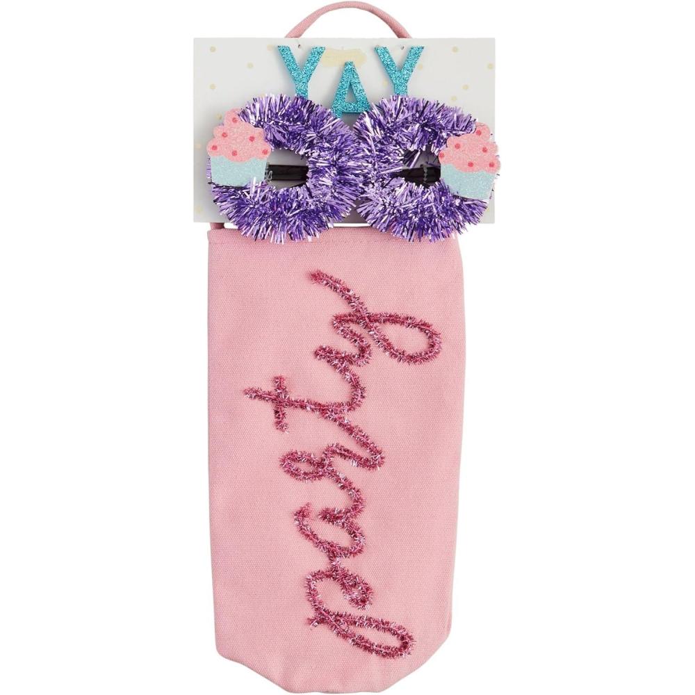 image:imageMud Pie Party Wine Bag Glasses Set 14 Multi