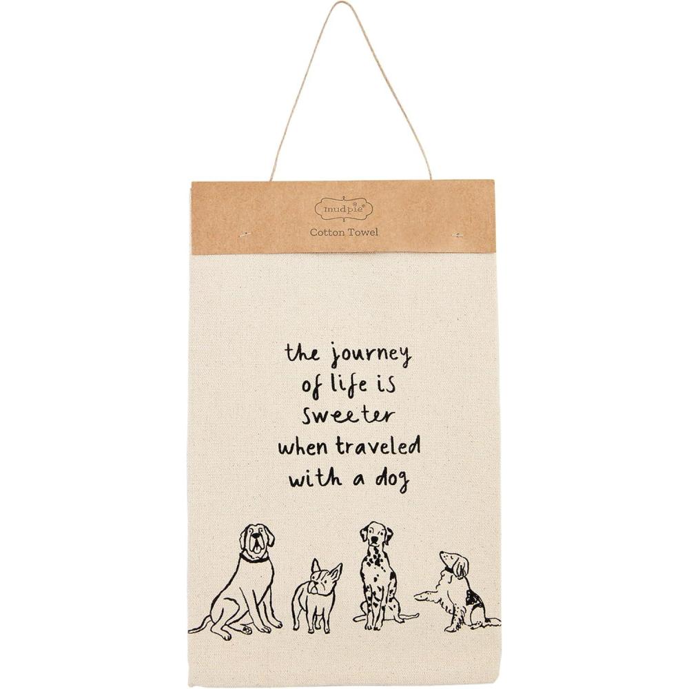 image:imageMud Pie Quote Dog Towel 21 x 14