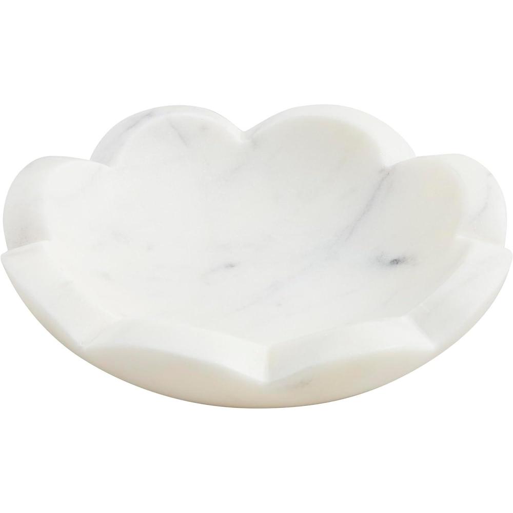 image:imageMud Pie Scallop Marble Dish 45 X 45