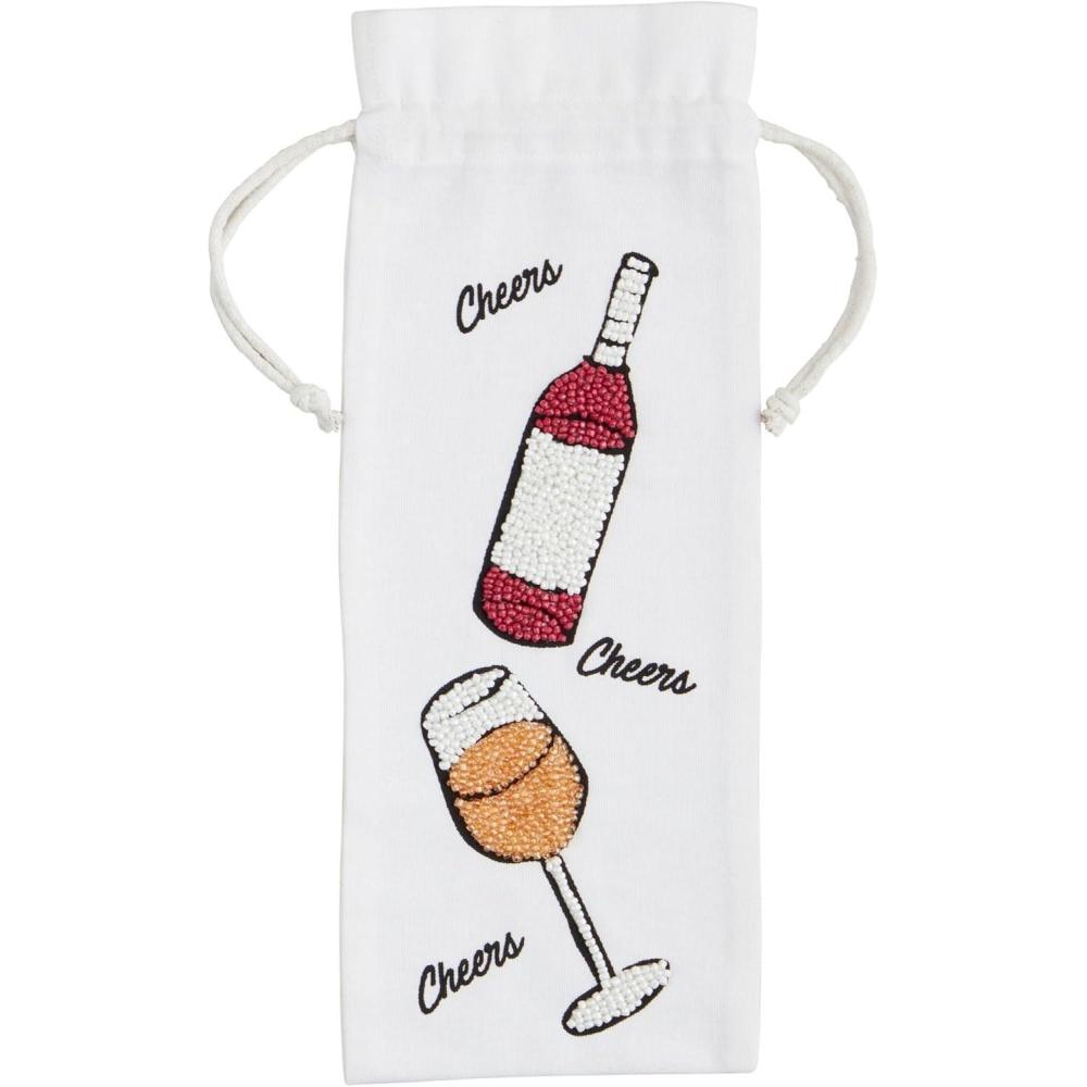 image:imageMud Pie Wine Bottle Beaded Bag 14 x 55 diaRed White Wine