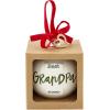 Mud Pie Ceramic Christmas Ball Ornament, Best Grandpa, 4.5″ x 4″