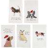 Mud Pie Christmas Dog Appliquéd Towel, FA La La, 26″ x 16.5″