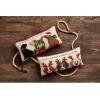 Mud Pie Hooked Holiday Dog Pillow, Christmas, 8″ x 18″(Santa)