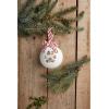 Mud Pie Pet Christmas Paw Print Ornament; 4 1/2″ Dia(4 1/2″ dia (Pack of 2))