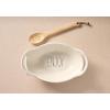 Mud Pie Vintage Inspired Serving Bowl Set with Handles, White