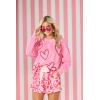 Mud Pie Women’s Valentine Pajama Shorts Pink