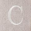 Mud Pie Woven Cotton Initial E Throw Blanket, Taupe, 70 inches x 50 inches(C)