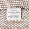 Mud Pie Woven Cotton Initial E Throw Blanket, Taupe, 70 inches x 50 inches(D)