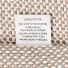 Mud Pie Woven Cotton Initial E Throw Blanket, Taupe, 70 inches x 50 inches(J)